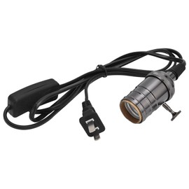 E27/E26 Vintage Pendant Lamp Socket Decorative Retro Hanging Light Holder with Plug Switch  110‑240V