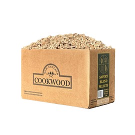 NEW ENGLAND COOKWOOD Gourmet BBQ Pellets: Savory Hardwood Blend - 12lbs. ~535cuin Premium 100% Hardwood Pellets for Grills, Smokers and Ooni, Solo, Bertello Pizza Ovens