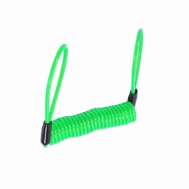 Kodrily Alarm Disc Lock Spring Reminder Cable, Security Spring Reminder Coil Cable, Portable Motorcycle Reminder Cable, Disc Lock Reminder Cable (Fluorescent Green)