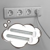 AIEX Long 6-32 Thread White Wall Plate Screws Outlet Cover