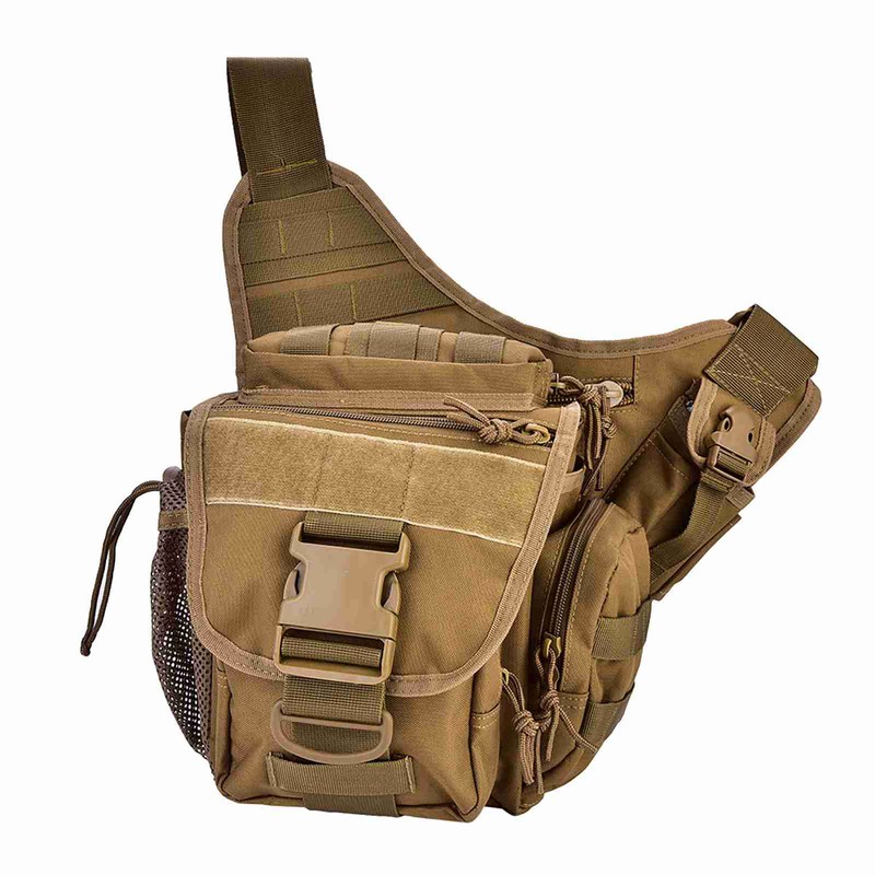 Durable Men Military Chest Shoulder Bag Pack for Travel Hiking