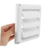 KOMBIUDA Outdoor Louvered Dryer Vent Cover Airflow Vent for Window