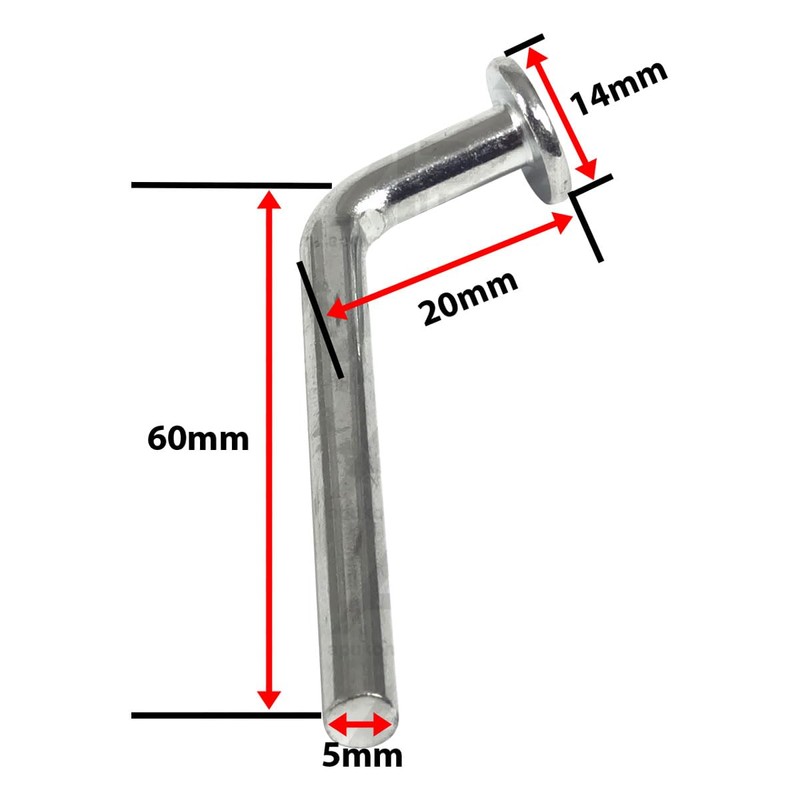 20x Beam Safety Lock Pin Clip Replacement for Dexion P90