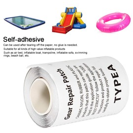 Parche de reparación impermeable y duradero de larga vida útil autoadhesivo, parche de reparación de TPU, resistente al agua resistente para cama de aire, cama elástica, sofá inflable, bote