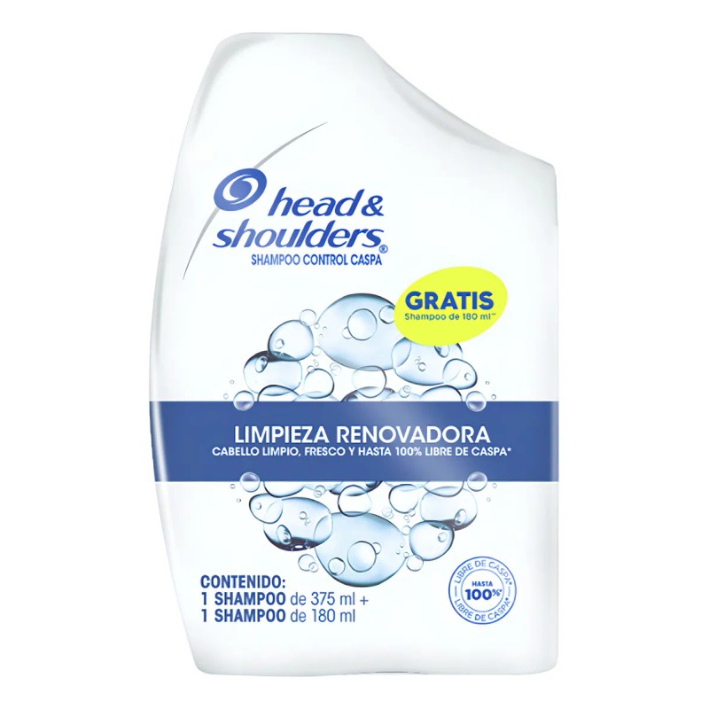 Shampoo Head & Shoulders Limpieza Renovadora 375ml + Shampoo De