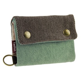 Liying Neu Geldbeutel Geldbörse Portemonnaie mit Geldklammer,Canvas Herren-Portmonee,Herrenbörse,Kreditkartenetui,Brieftasche,Geldtasche mit RFID-Blocker