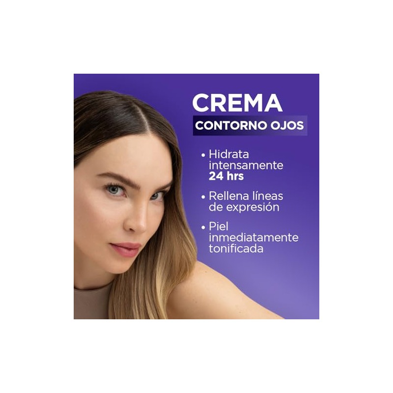 LOreal Paris Revitalift Ácido Hialurónico Crema de Ojos, Hidrata Intensamente