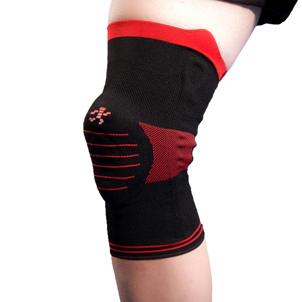 UFlex Athletics Knee Brace Support Sleeve with Side Stabilizers and Patella Padding for Post Surgery, Knee Replacement Treatment, ACL, MCL, Meniscus Tears, Arthritis, Tendonitis -Single Wrap