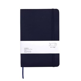 Rouge Cuaderno Grueso Escribir Sketchbook Bullet Journal 360 Páginas Cosido Hecho Mano Rayas Azul Marino