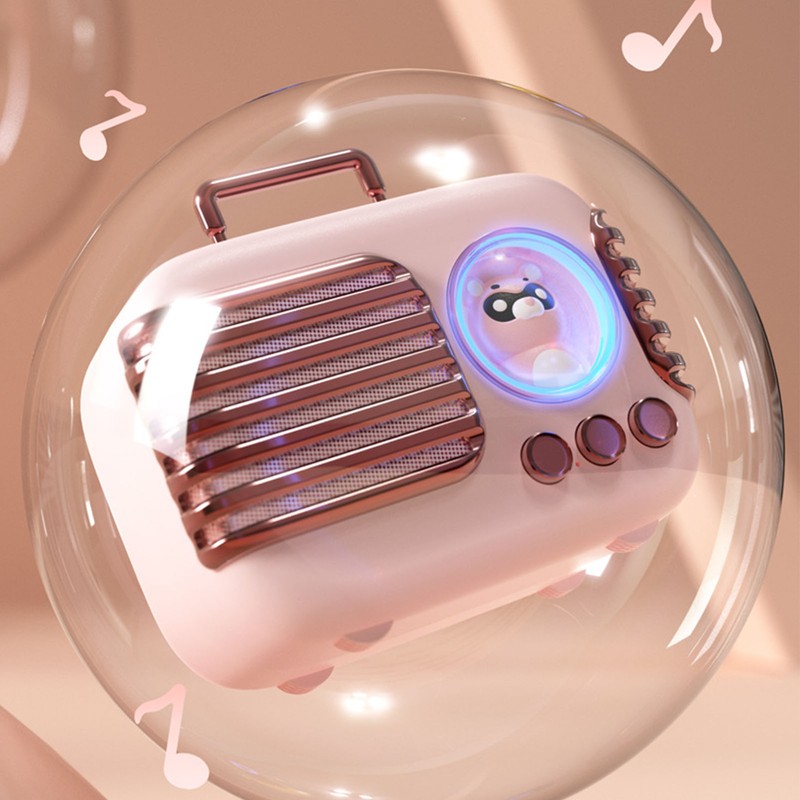 Cute Retro Bluetooth Speaker Mini Luggage Mini Speaker Creative Vintage