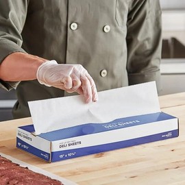 Deli Wrap Interfolded Wax Paper. Dry Waxed Food Liner Jumbo Size 15 Inch by 10.75 Inch. (500, Jumbo 15X10.75) MC15