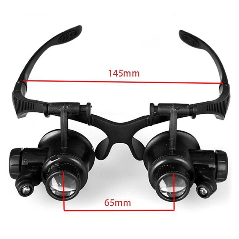 Magnifying Glasses with Light LED Illuminated Eye Loupe Headband Magnifier