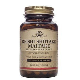 Solgar Reishi Shiitake Maitake Mushroom Extract 50 Vegetable Capsules