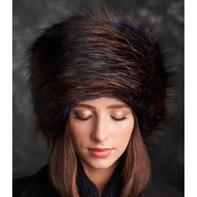 Futrzane Classic Cossack Hat - Faux Fur Hats for Women