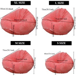 Cover without Filler Bean Bag Cover Bean Bags Chair without Filling Stuffed Animals Storage Washable Soft Plush Sofa Cover (Light Grey, X-Large)