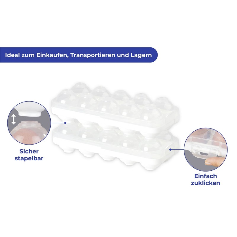 Maximex Egg Safe Stackable Set of 2 - Stackable Egg