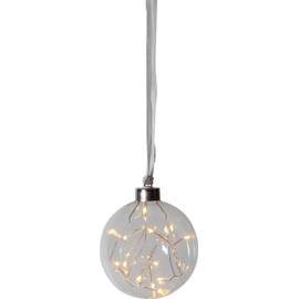Best Season" Glow Glass Ball, Red