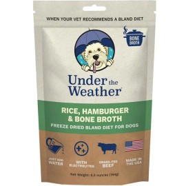 Under the Weather Rice, Hamburger & Bone Broth Freeze Dried Food for Dogs, 6 oz