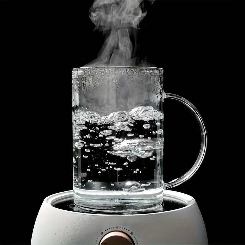 Large Glass with Lid and Straw, High Borosilicate Thin Glass,