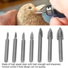 7Pcs Engraving Drill Bit 6mm Shank High Speed Steel Carving