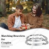 Viskmdi Couple Bracelet Stainless Steel Bracelet for Men and Women