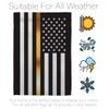 US Thin Gold Line Garden Flag - Set Mailbox Hanger