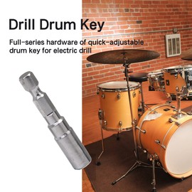 1 Pack Head Replacement Drill Drum Key for Super-fast Tuning Silver