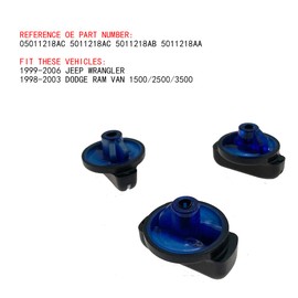 Set of 3 AC Heater Climate Control Blower Fan Knob Switch for 1999-2006 Jeep Wrangler 1999-2003 Dodge Ram Replace 05011218AC 5011218AC 5011218AB 5011218AA