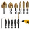 12PCS Countersink Drill Bit Set, Countersink Bits, Counter Sink Drill