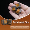 Metal W6 Dice, Dice Set 16 mm D6 Dice, ZHOORQI