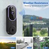 Orbitell Wireless Wi-Fi Video Doorbell Camera with Two Way Audio,