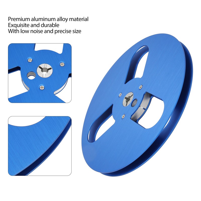 1/4 7 Inch Empty Reel 3 Hole Aluminum Alloy Opening