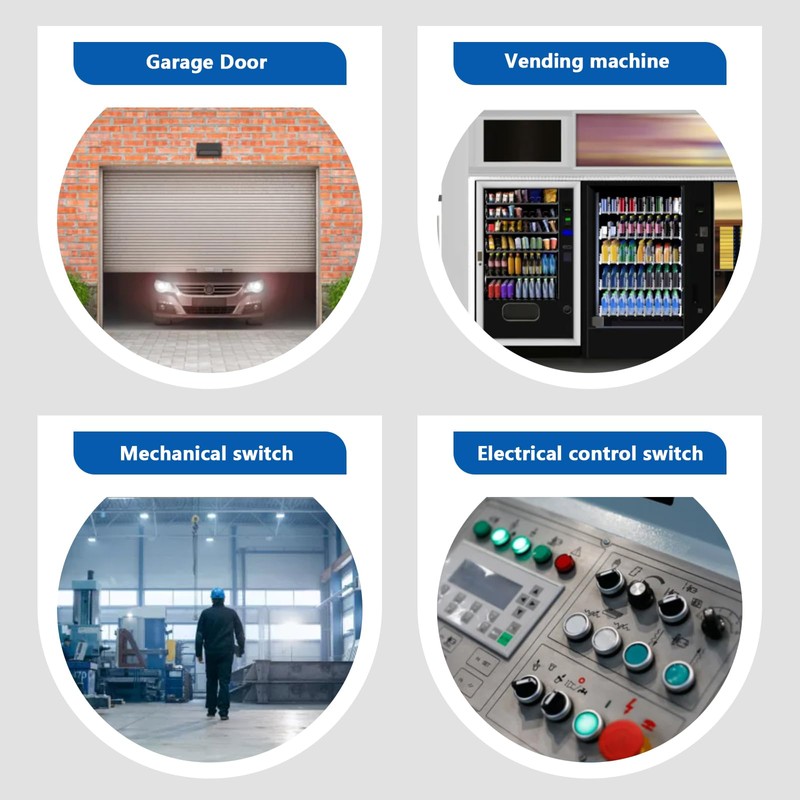 DewinLVD 10 x Micro Switch Travel Limit Switch Self-Reset 3-pin