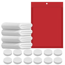 Ruayia Pack of 100 Portable Mini Compressed Towels, Dry Towels in Tablet Shape, Compressed Towels for Travel, Disposable Swell Towel, Used for Home/Beauty/Camping/Sports