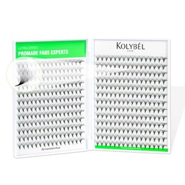 Kolybel 400 Premade Fans Eyelash Extensions 30D 8-15mm Mixed Length Promade Lash Fans C Curl Premade Fans Pointed Thin Base Handmade Volume Premade Lash Extensions Fans(30D,0.03-C-8-15MM)