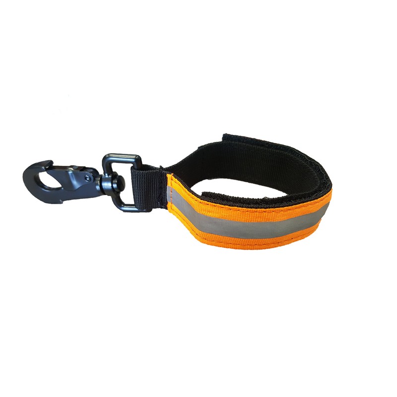 LINE2design Heavy Duty Firefighter Glove Strap with Orange Reflective Trim