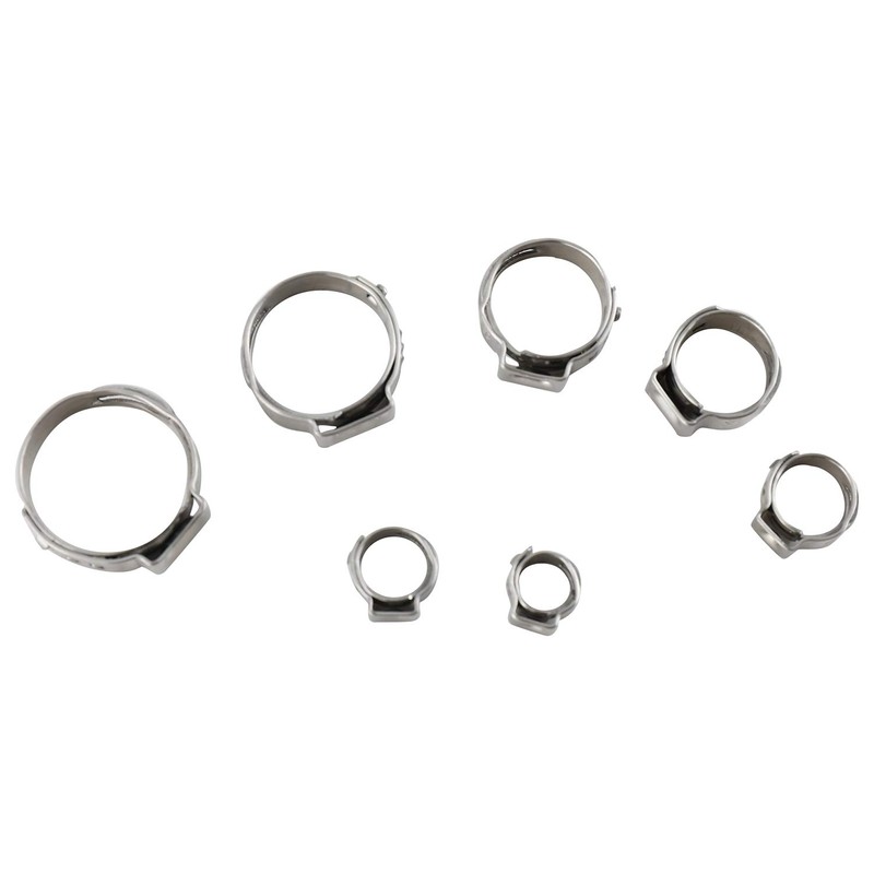 YaeTool 7-21mm 304 Stainless Steel Single Ear Hose Clamps 70