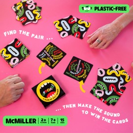 UpRoar! The Card Game of Silly Sounds - Plastic-Free Family Fun Games for Kids, Teens, and Adults, 2+ Players, Ages 7+, Eco, for Party, Birthday, Thanksgiving, Family Game Night, Christmas, Travel.
