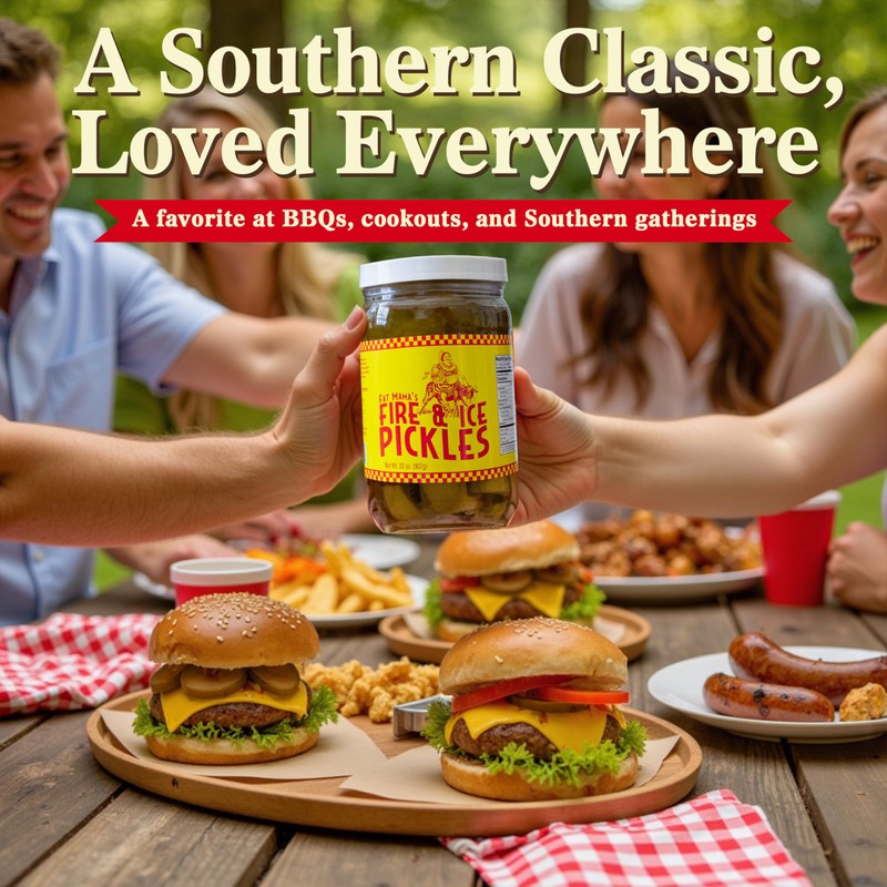 Fat Mama's Fire & Ice Pickles, 2 Pack - 32