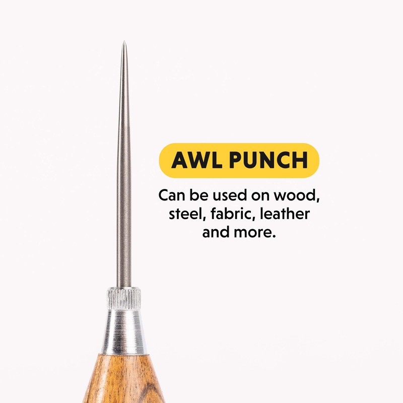 General Tools Scratch Awl Tool with Hardwood Handle - Scribe,