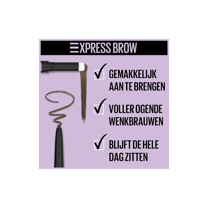Maybelline New York Express Brow Satin Duo Eyebrow Pencil and