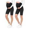 Be Mammy Womans Short Maternity Leggings Tights 2Pack BE20-228 (2Pack