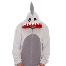 #followme 6425-S-Shark Adult Onesie Men's Pajamas