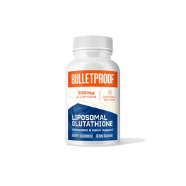 Bulletproof Liposomal Glutathione Force Antioxidant Capsules, 30 Count, Supplement for Liver Health and Immune Support, 30 Servings