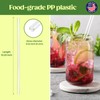 Glotoch Express 500 PCS Individually Wrapped Clear Plastic Straws, 10.25''