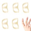 5pcs Oval Finger Splint, Comfort Oval Finger Protector， Finger Support