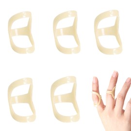 5pcs Oval Finger Splint, Comfort Oval Finger Protector， Finger Support Trigger,hand Joint Fixation Clamp Straight Bending Finger Ring Sleeve(6,7,8,9,10sizes)