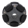 58mm Plastic Omnidirectional Wheel, Gray Black, Excellent Load Stability, Plastic