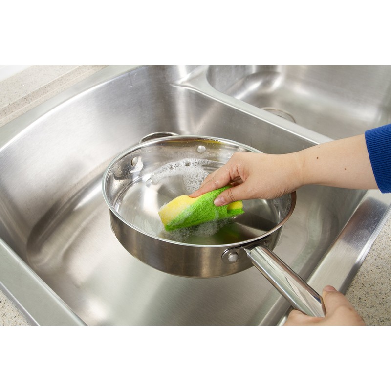 Evriholder Quick Dry Dishwashing Sponge, Versatile Slot to Clean Silverware,