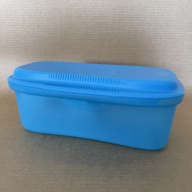 Tupperware Microwave Pasta Maker Spaghetti Cooker Steamer Strainer 6775 Blue New